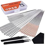 SIQUK 33 Pcs 3D Printer Nozzle Cleaning Tools Kit 30 Pcs...