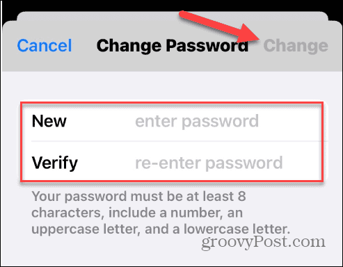 Change Your Apple ID Password