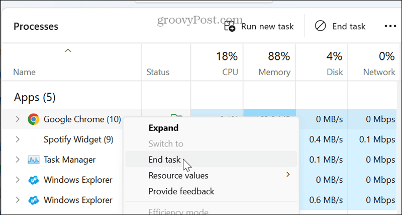 Chrome Not Enough Memory Error