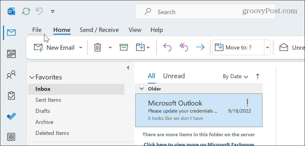 Print an Email from Outlook