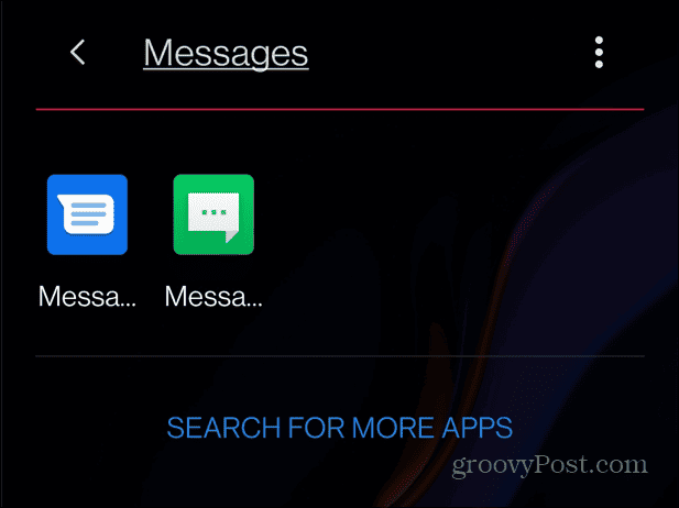 open messages app