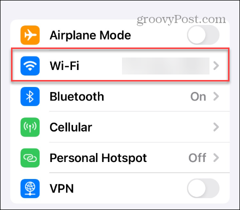 Forget a Wi-Fi Network on an iPhone