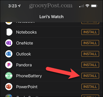 Install PhoneBattery app