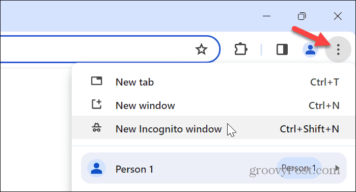 chrome incognito