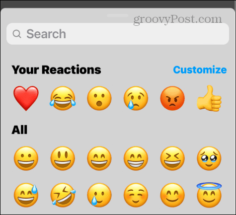 select emoji messages