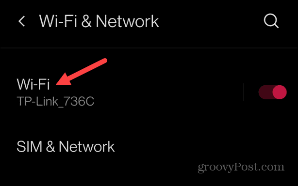 forget a Wi-Fi Connection on Android