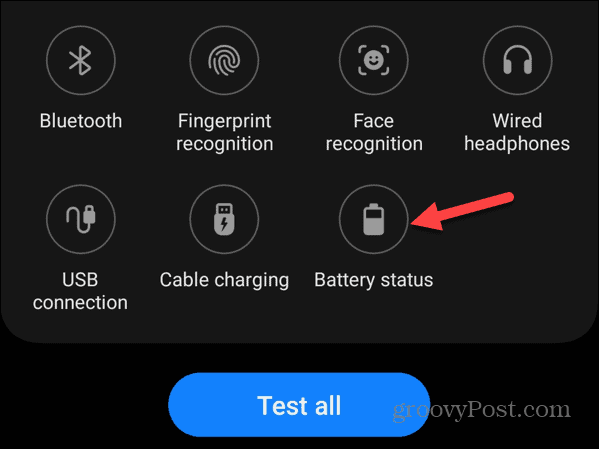 battery status samsung galaxy