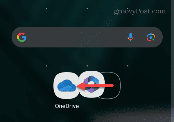 drag app to create folder