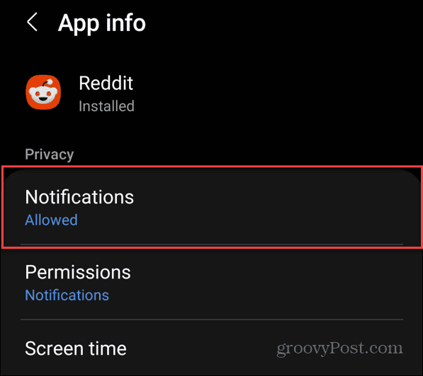 Disable Reddit Notifications