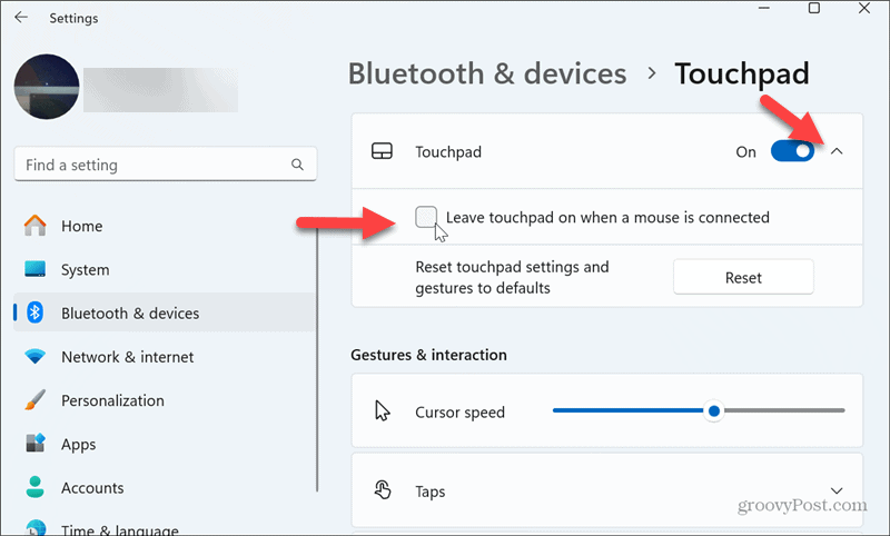 leave touchpad on when a mouse is connected