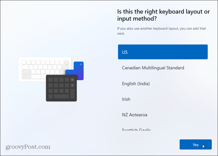 Keyboard layout install windows 11
