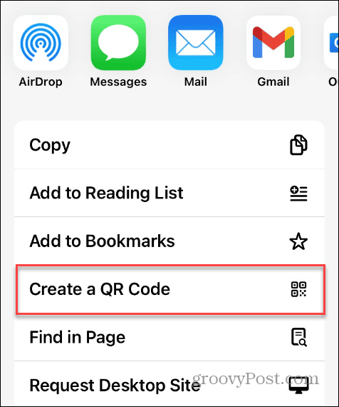 Create a QR Code to a Webpage 