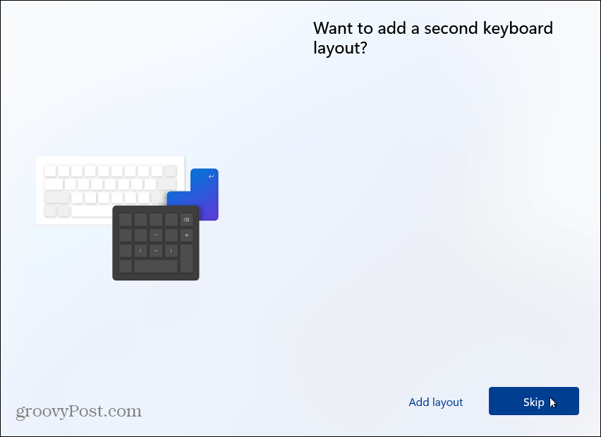 skip second keyboard layout