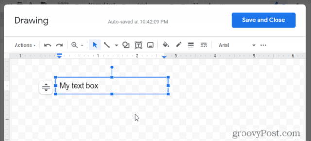 creating text box