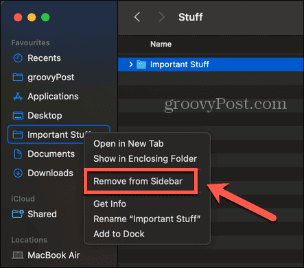 mac remove from sidebar