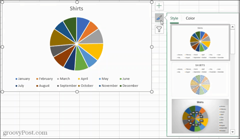 Pie Chart Styles