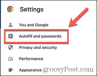 chrome autofill and passwords