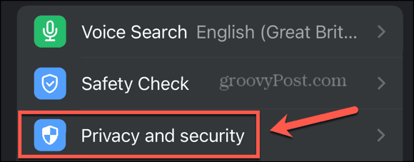 chrome mobile privacy security