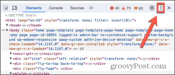 chrome developer tools three dots