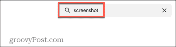 chrome store search for screenshot