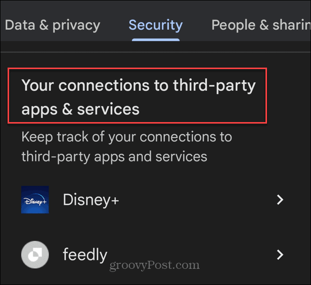 Disconnect Apps from Your Google Account