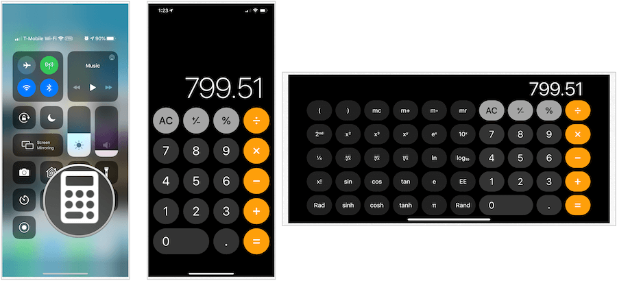 iPhone calculators