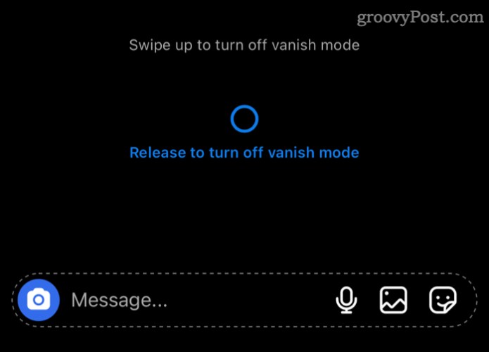Disable Vanish Mode When You're Done