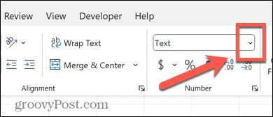 excel cell format arrow