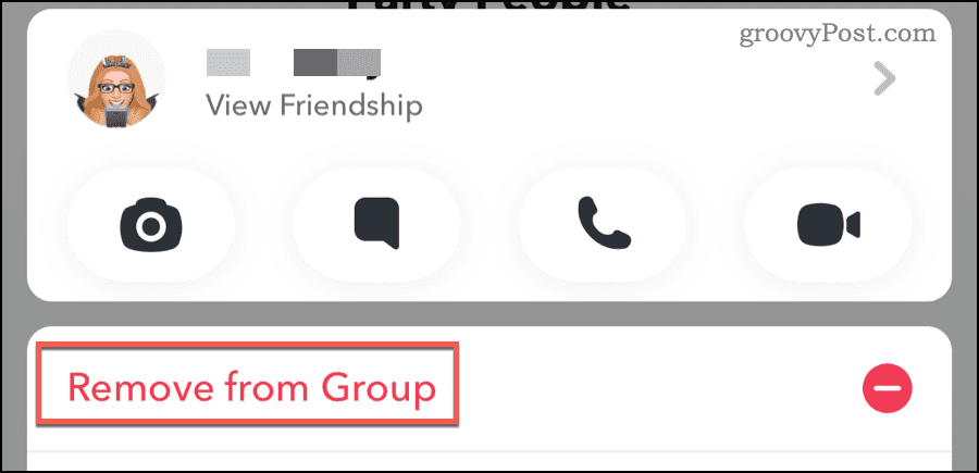 Finding Remove from Group Option
