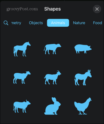 freeform shape options