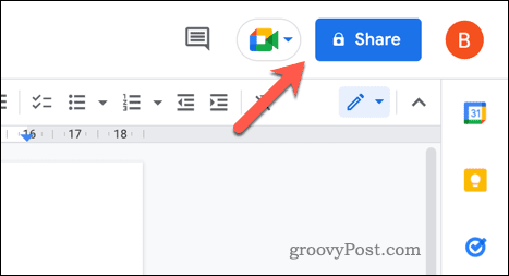 Configuring your Google Docs sharing settings