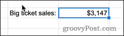 function result in google sheets