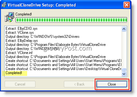 Mount ISO Image using VirtualClone Drive