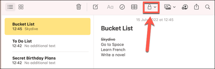 mac lock notes icon