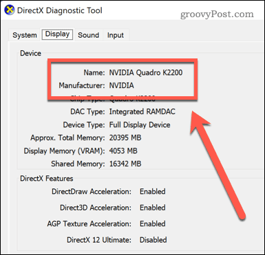 windows gpu information